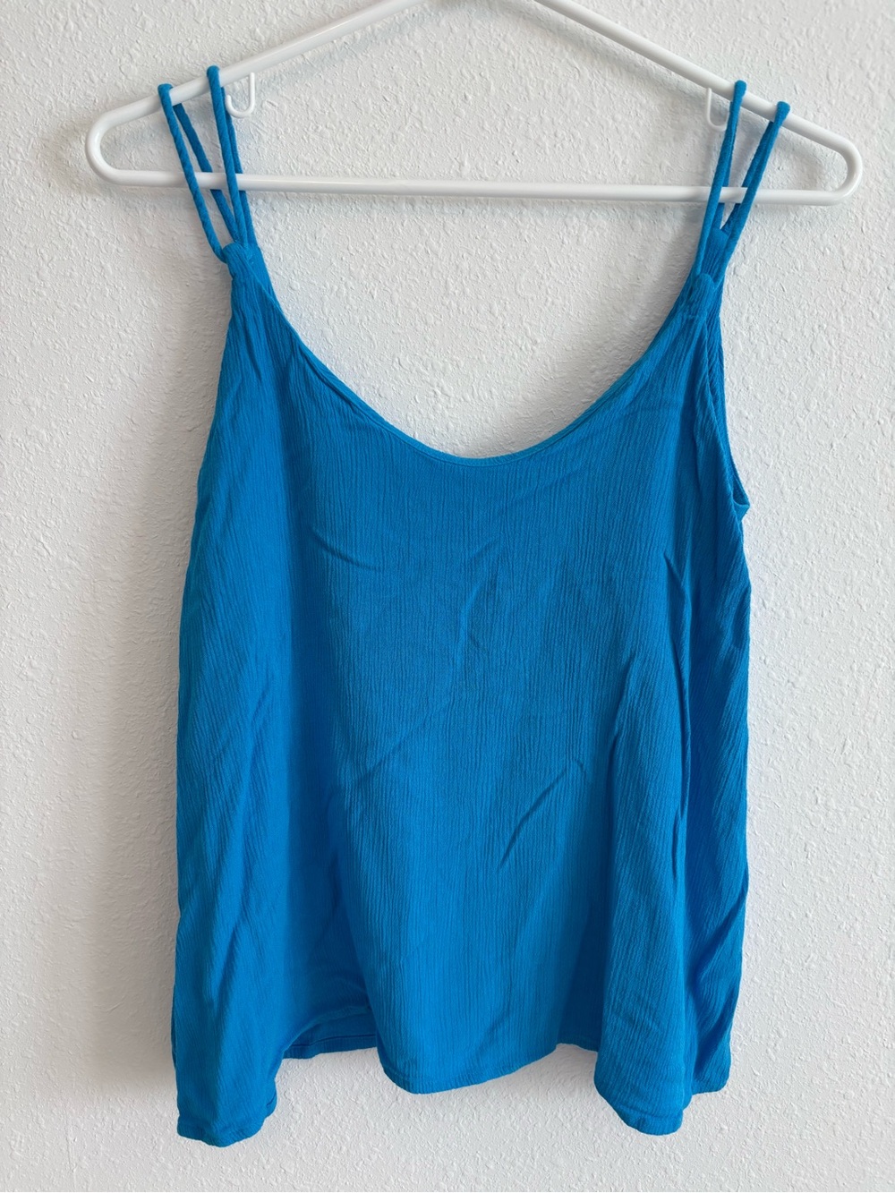 Zenana Outfitters Electric Blue Double-Strap Camisole Small